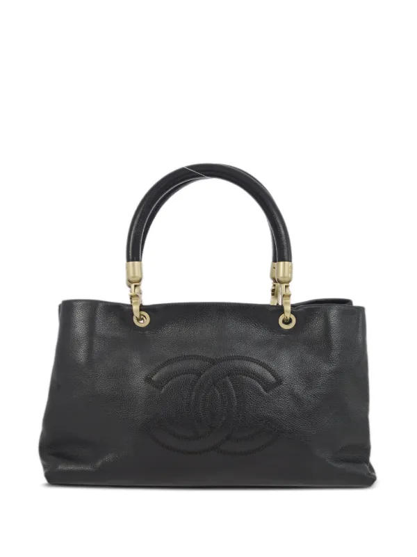 Chanel pebbled 2025 leather handbag