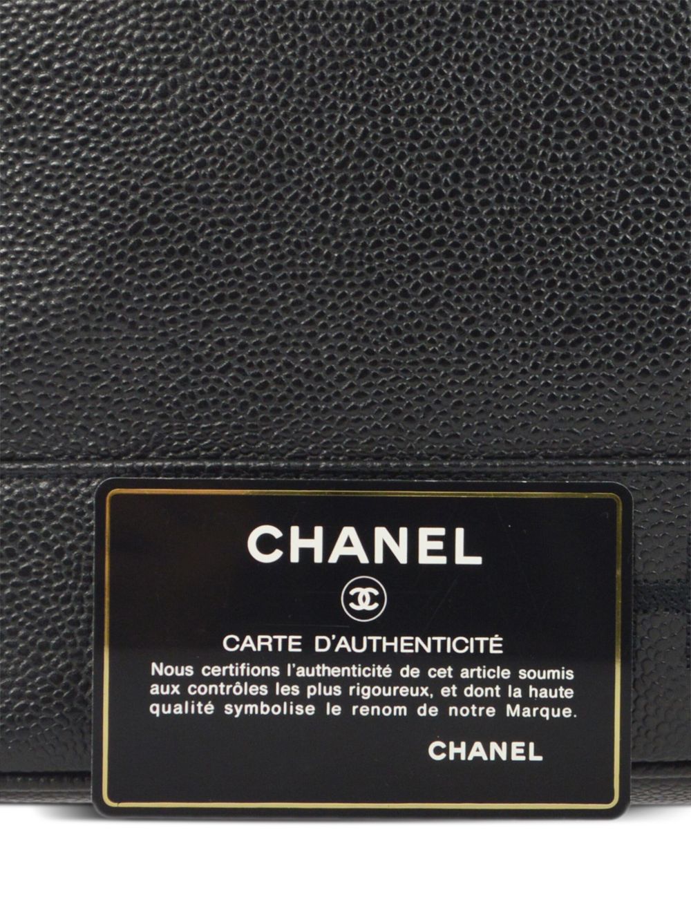 CHANEL 1997 logo-lettering leather tote bag Women