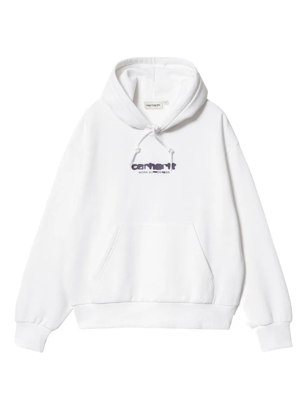 Carhartt Ink Bleed Logo-print Hoodie In White