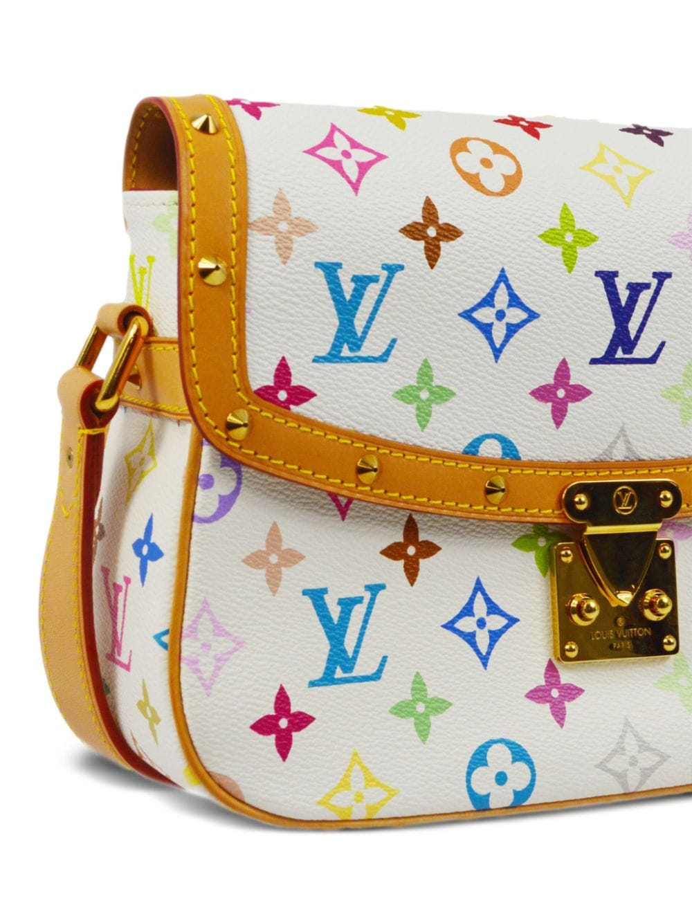 Pre-owned Louis Vuitton Monogram Sologne 斜挎包（1990-2000年代典藏款） In White