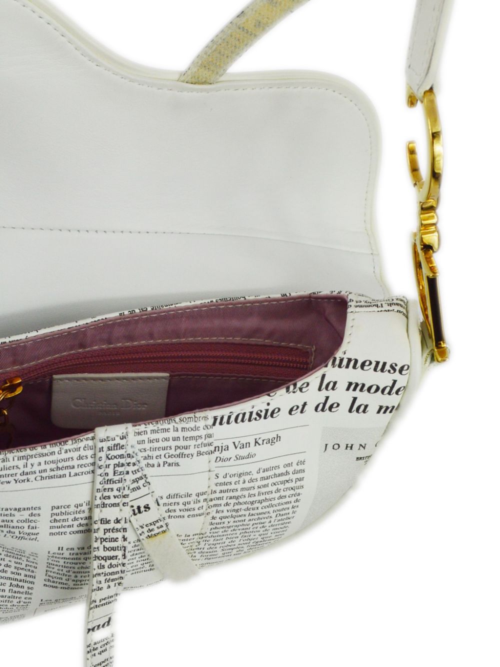 Dior saddle bag outlet newspaper