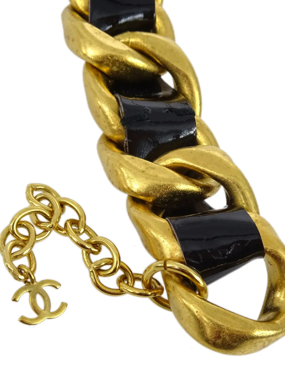 CHANEL Pre-Owned 1995 ココマーク チョーカーネックレス | ブラック