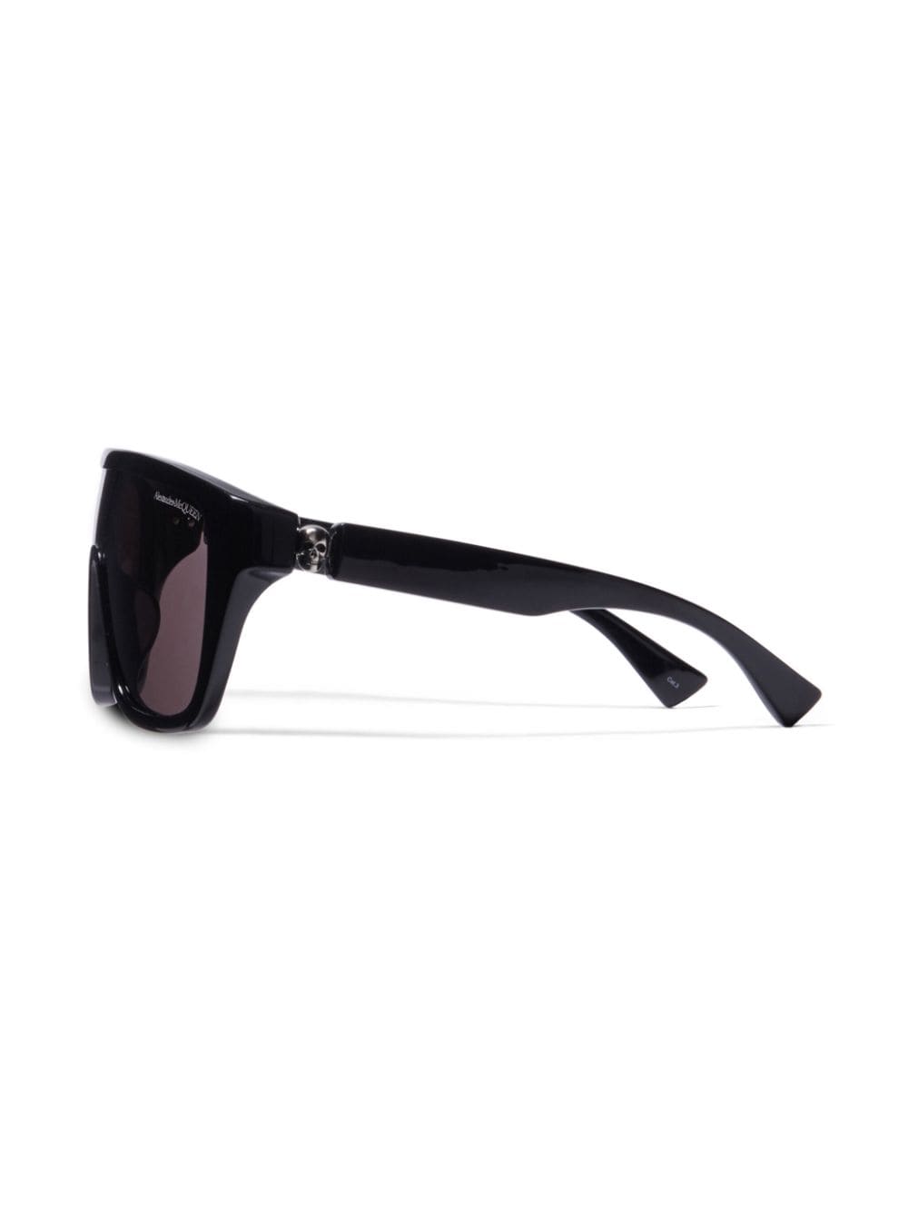 Shop Alexander Mcqueen Floating Skull Mask Square-frame Sunglasses In Black