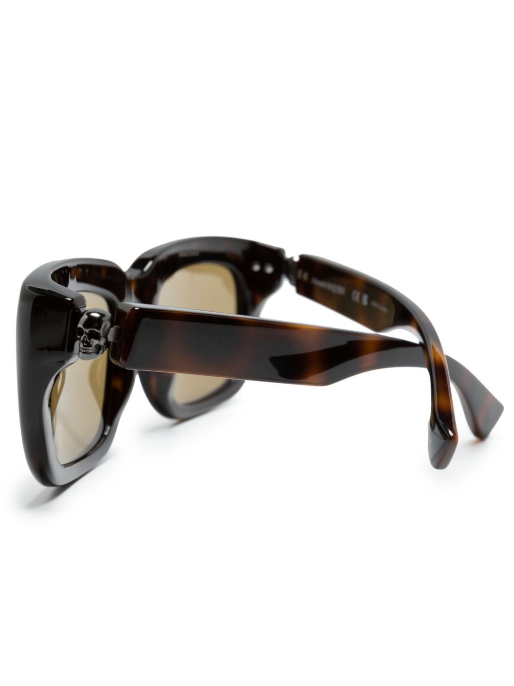 Alexander McQueen tortoiseshell-effect square-frame sunglasses Men