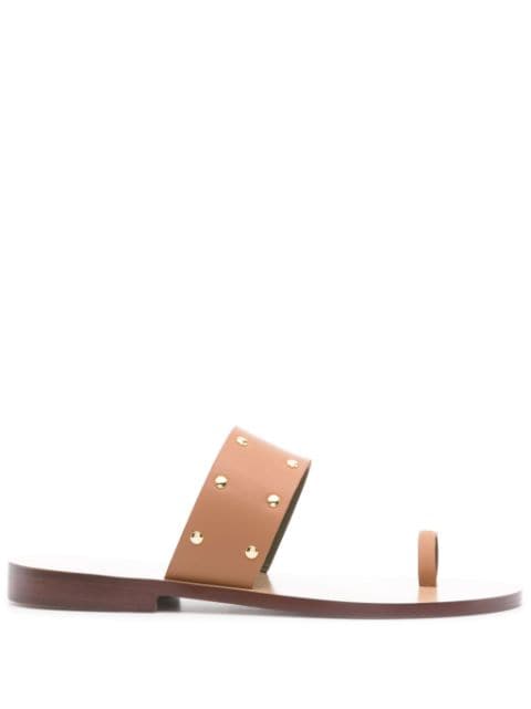 MARIA LUCA stud-detail leather sandals