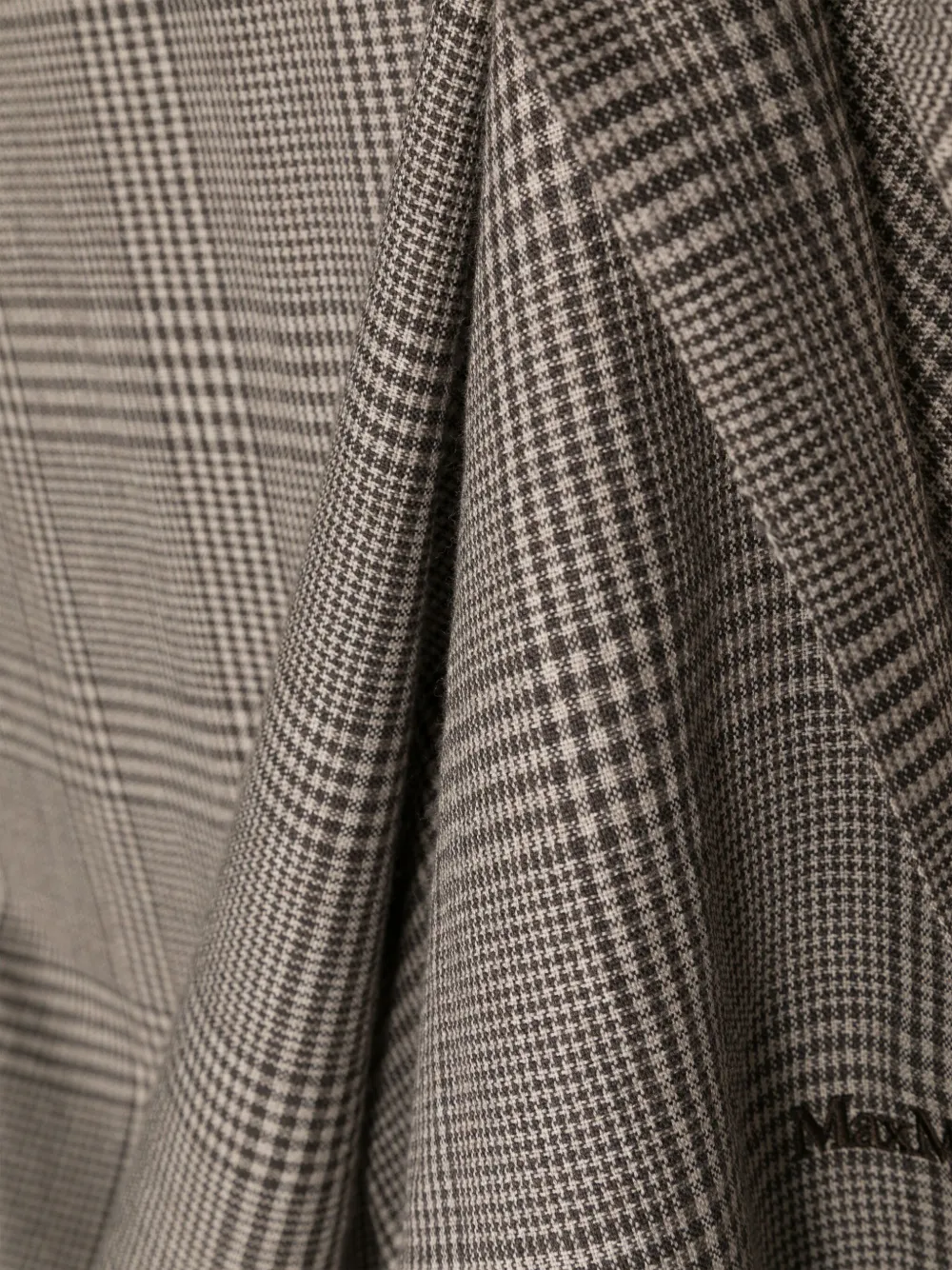  Max Mara Prince-of-wales-check Wool Scarf - Brown 