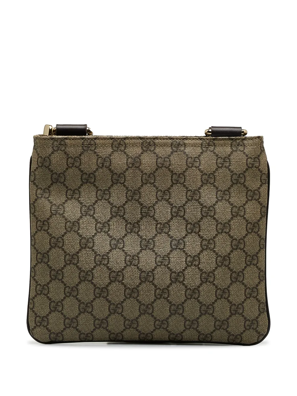Gucci Pre-Owned 2000-2015 GG Supreme logo-appliqué crossbody bag - Bruin