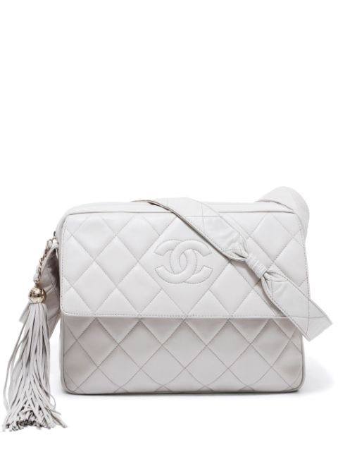 Affordable HOT SALE CHANEL 1994-1996 CC diamond-quilted shoulder bag Women