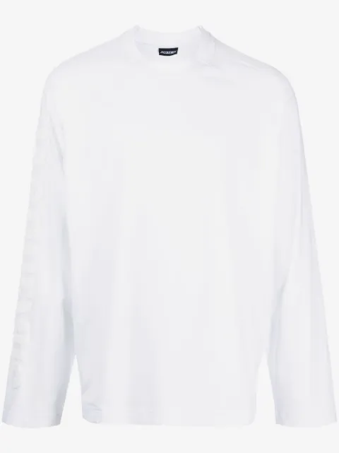 Jacquemus Le T-shirt Typo long-sleeve top