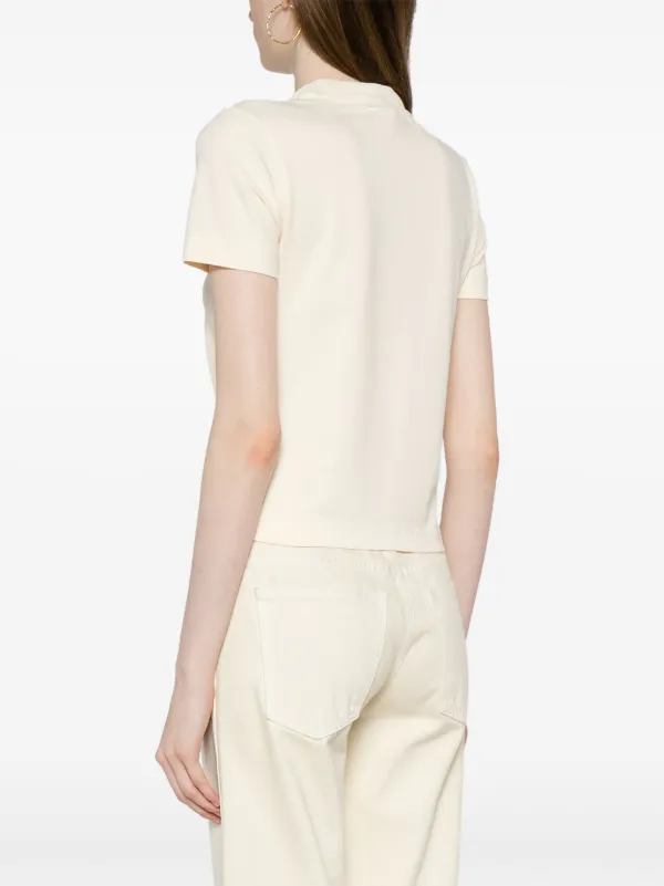 Jacquemus Le T-shirt Gros Grain Top | Yellow | FARFETCH JO