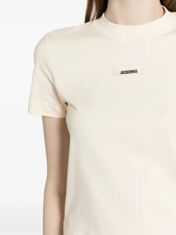 【送料込】JACQUEMUS_イエロー Le t-shirt Gros Grain Tシャツ JACQUEMUS - LE T-SHIRT GROS GRAIN LIGHT YELLOW – SOLAR MTP