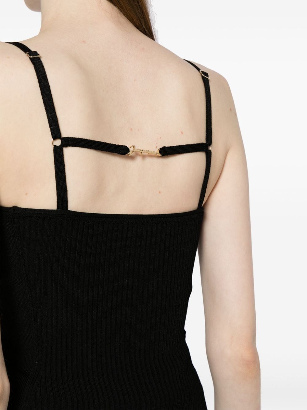 Jacquemus Le Haut Sierra geribbelde tanktop Zwart