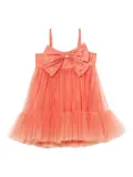 Tutu Du Monde Bébé Simply Pink bow-embellished tulle dress - Orange