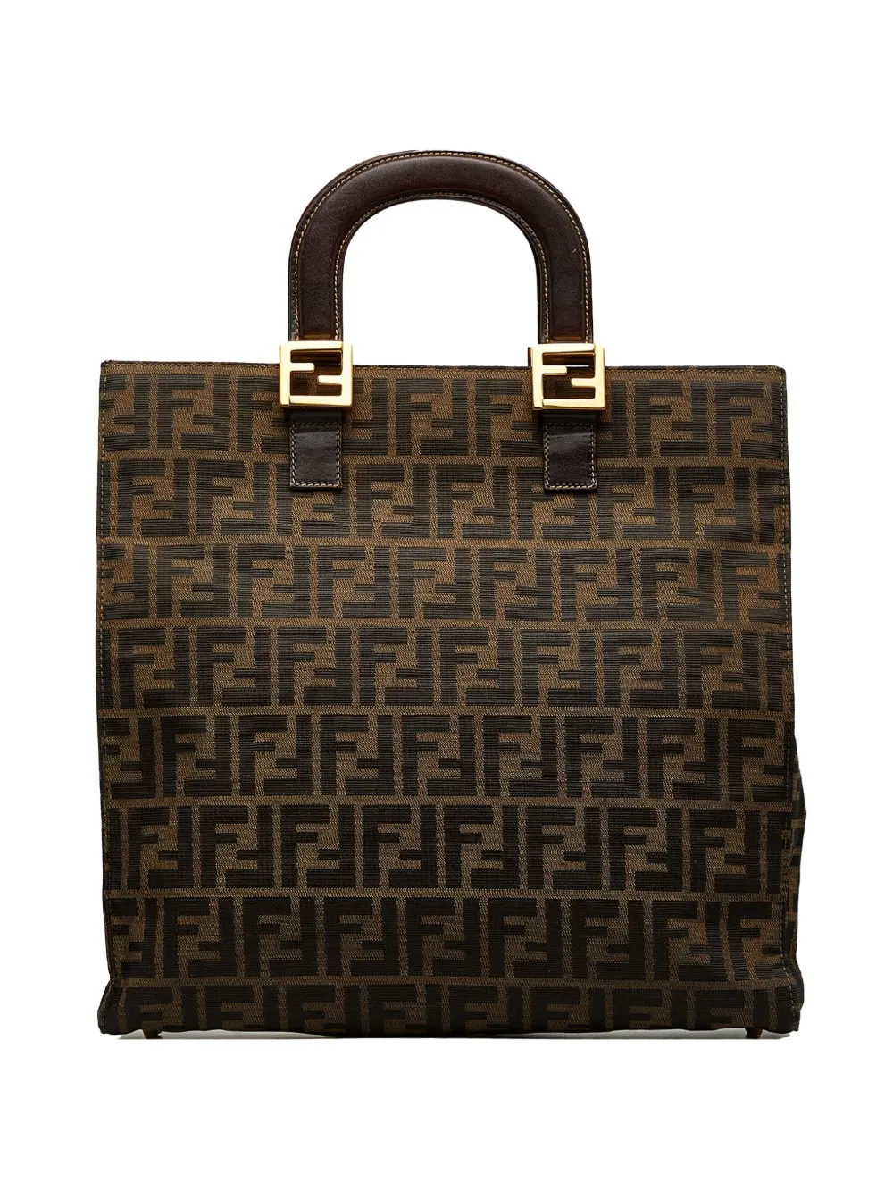 Fendi Pre-Owned Zucca canvas tote bag - Bruin