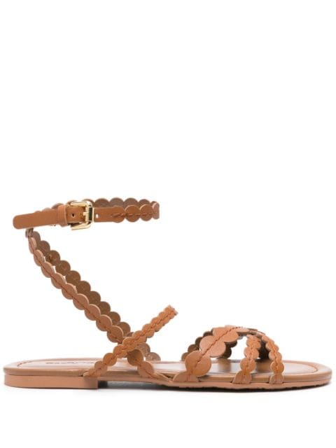 See by Chloé crossover leather sandals
