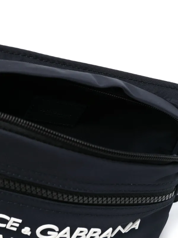 Dolce & Gabbana Raised Logo Belt Bag | Blue | FARFETCH CA