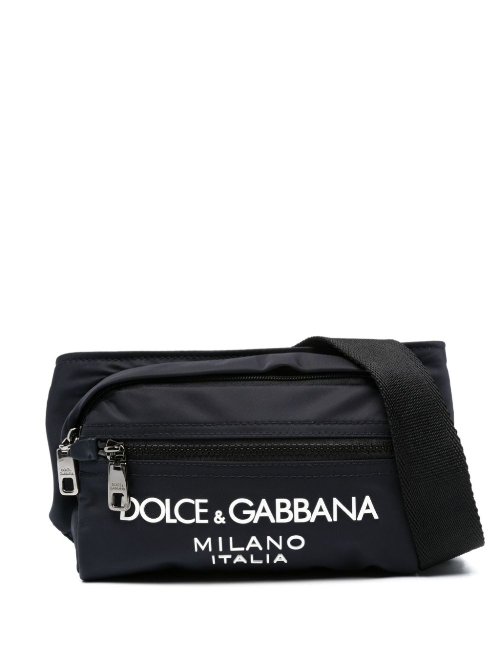 Dolce Gabbana Sac Banane a Logo En Relief Bleu FARFETCH CM