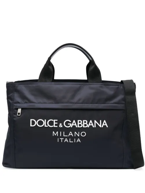 Sac fourre-tout à logo lettre - Dolce & Gabbana - Modalova