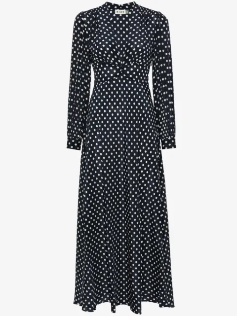 Rixo robe longue à pois