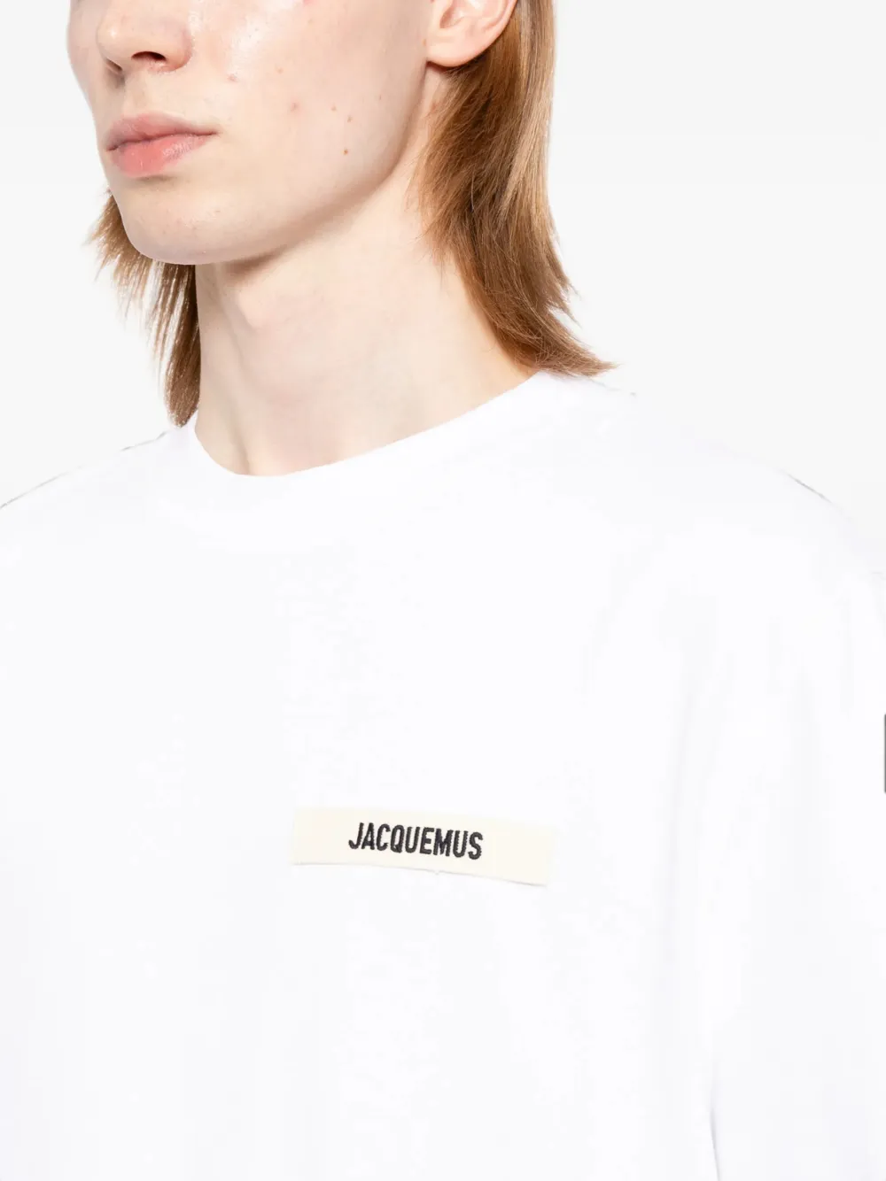 Jacquemus Camiseta The Gros Grain Com Patch De Logo | Branco