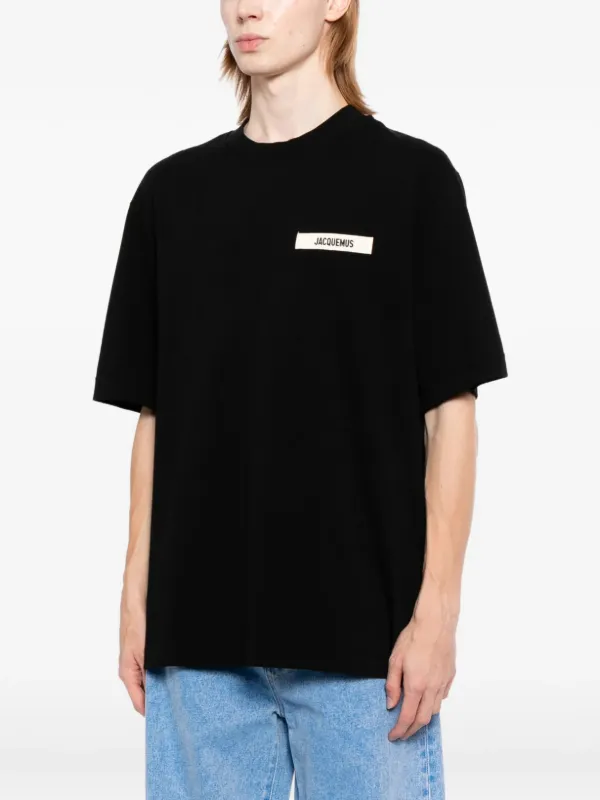 Jacquemus The Gros Grain T-shirt | Black | FARFETCH ZA