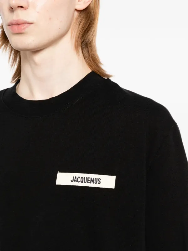 JACQUEMUS ブラック 長袖カットソー L Jacquemus The Gros Grain T-shirt | Black | FARFETCH