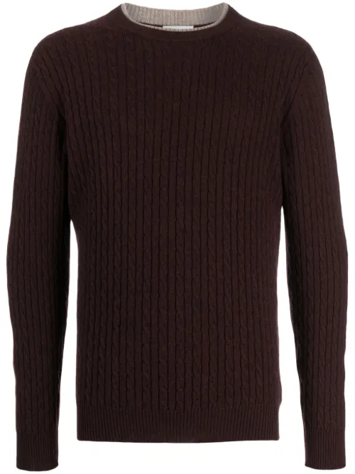 Pull en cachemire à tricot torsadé - Johnstons of Elgin - Modalova