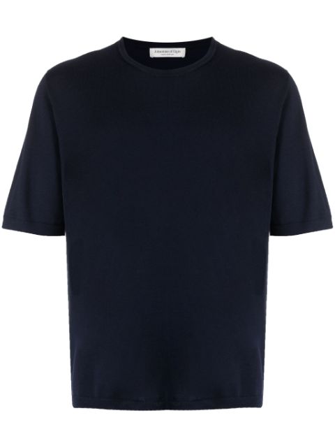 Johnstons of Elgin piqué wool T-shirt