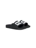 MSGM Kids logo-print slides - Black