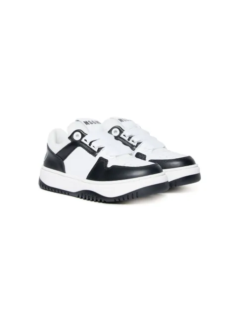 MSGM Kids two-tone colour-block sneakers