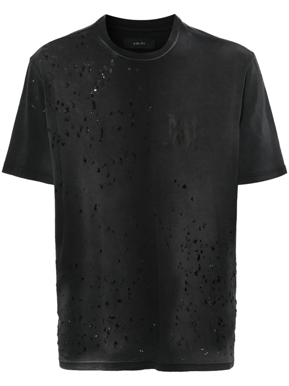 Amiri 'shotgun' Crew Neck T-shirt In Black