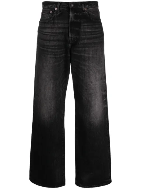 R13 high-rise wide-leg jeans