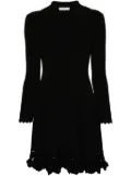 Ulla Johnson Cybil fine-ribbed short dress - Black