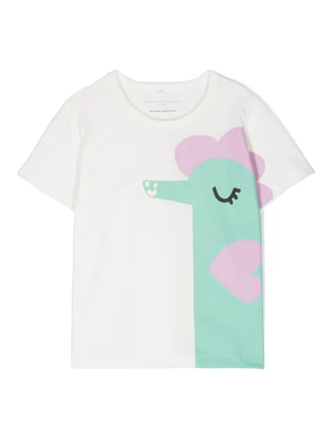 Stella McCartney Kids illustration-print cotton T-shirt
