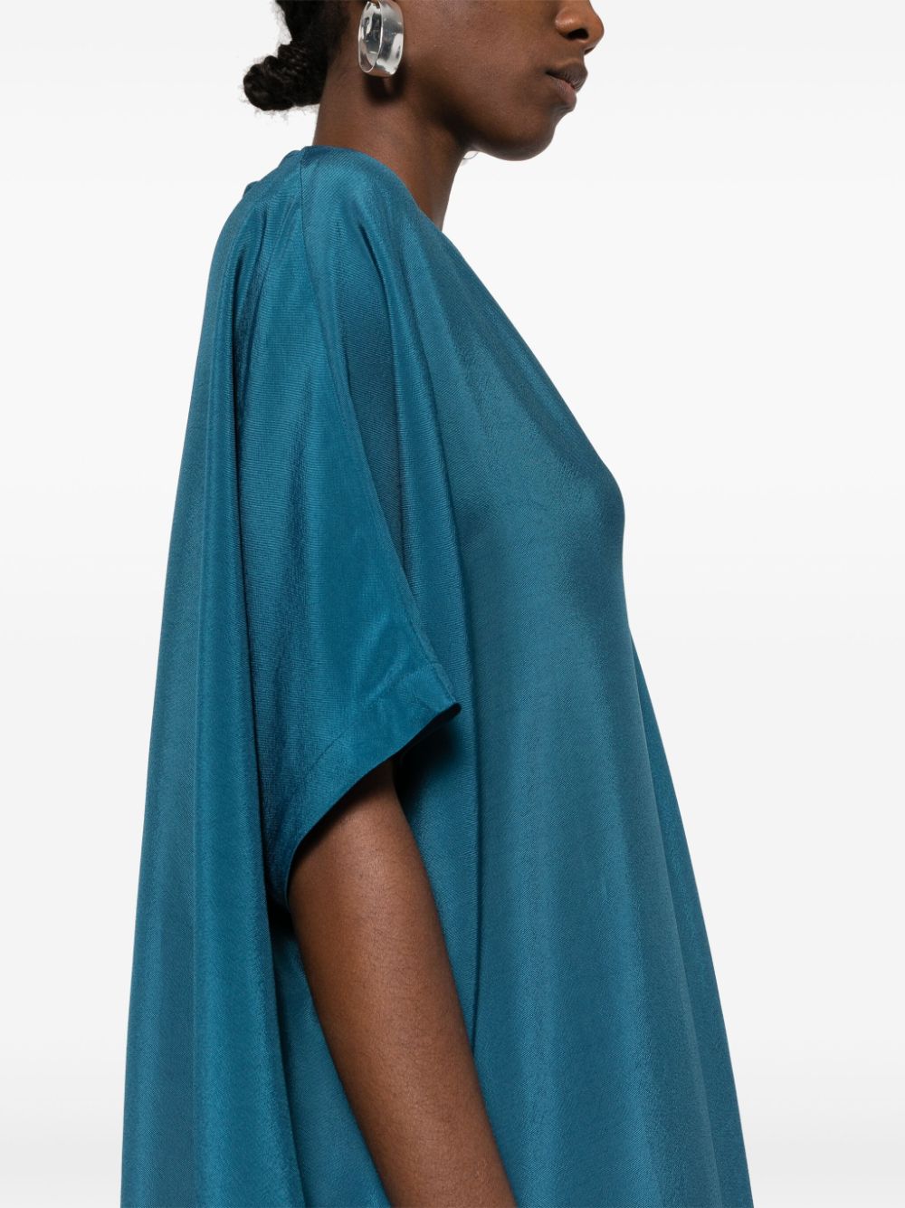 Shop Christian Wijnants Deebe Asymmetric Dress In Blue