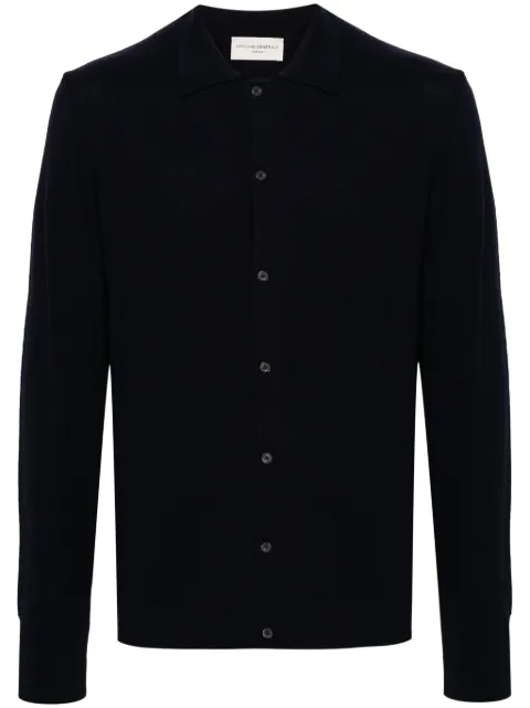 Officine Generale long-sleeve wool cardigan 