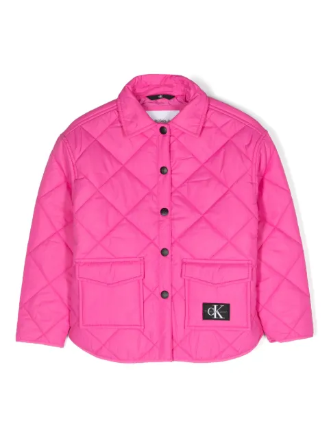Calvin Klein Kids logo-patch padded jacket 