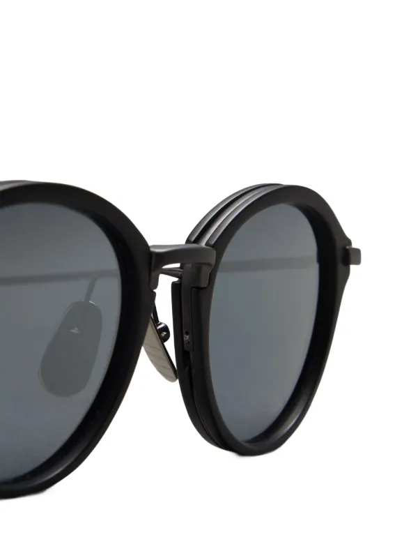 Thom Browne Eyewear ラウンド眼鏡フレーム | ブラック | FARFETCH JP