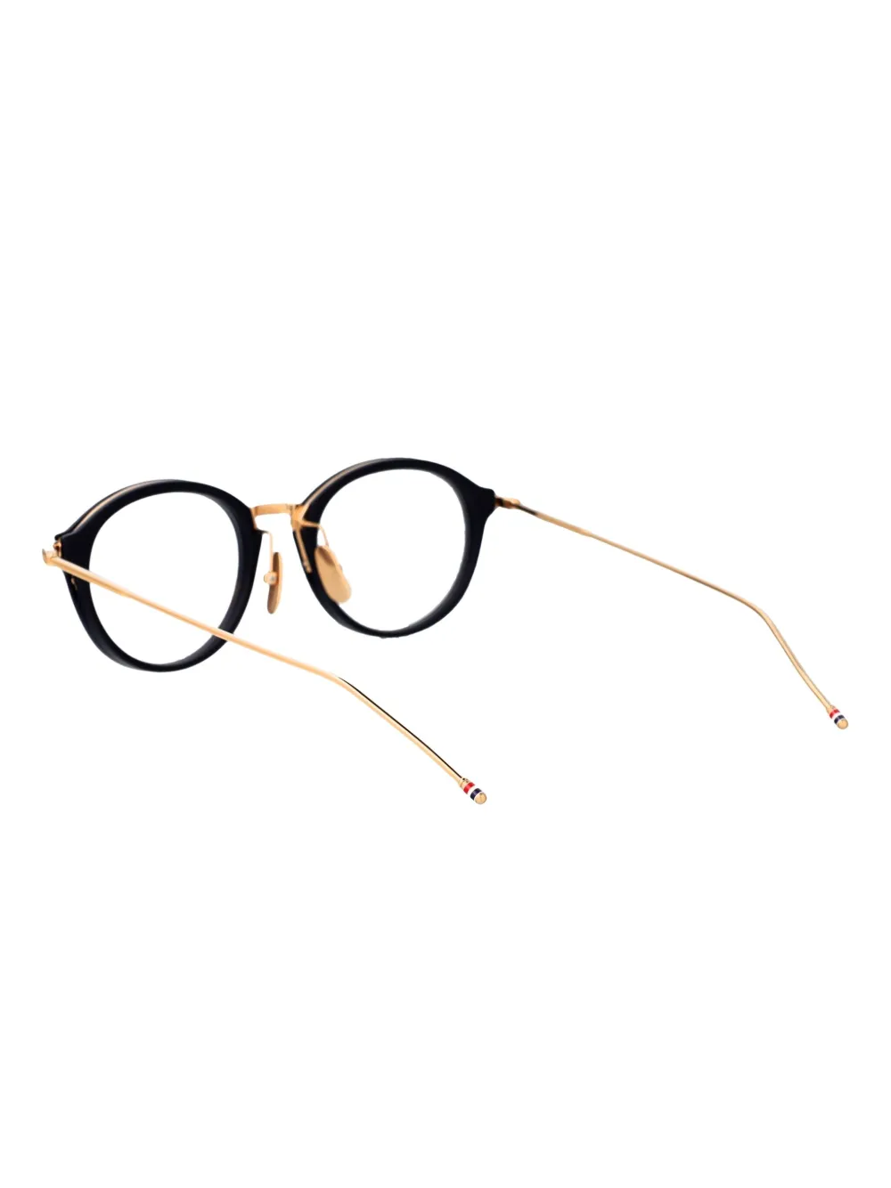Thom Browne Eyewear Bril met rond montuur Blauw