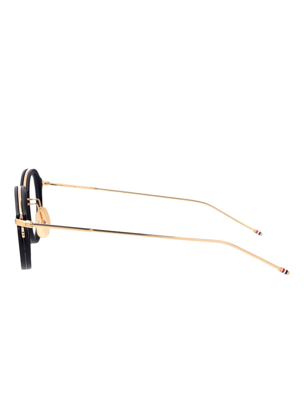 Thom Browne Eyewear Bril met rond montuur Blauw