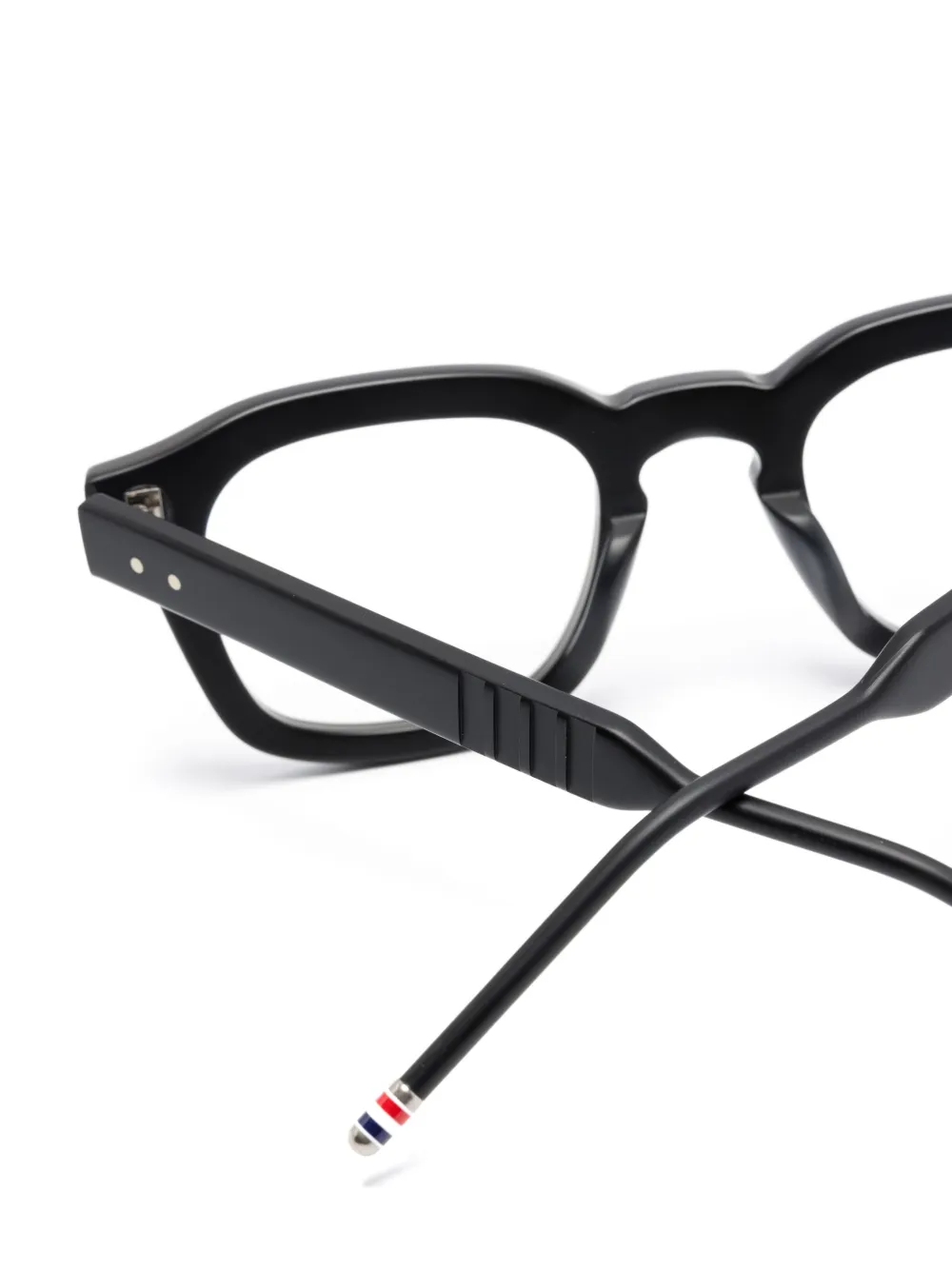 Thom Browne Eyewear Bril met wayfarer montuur Zwart