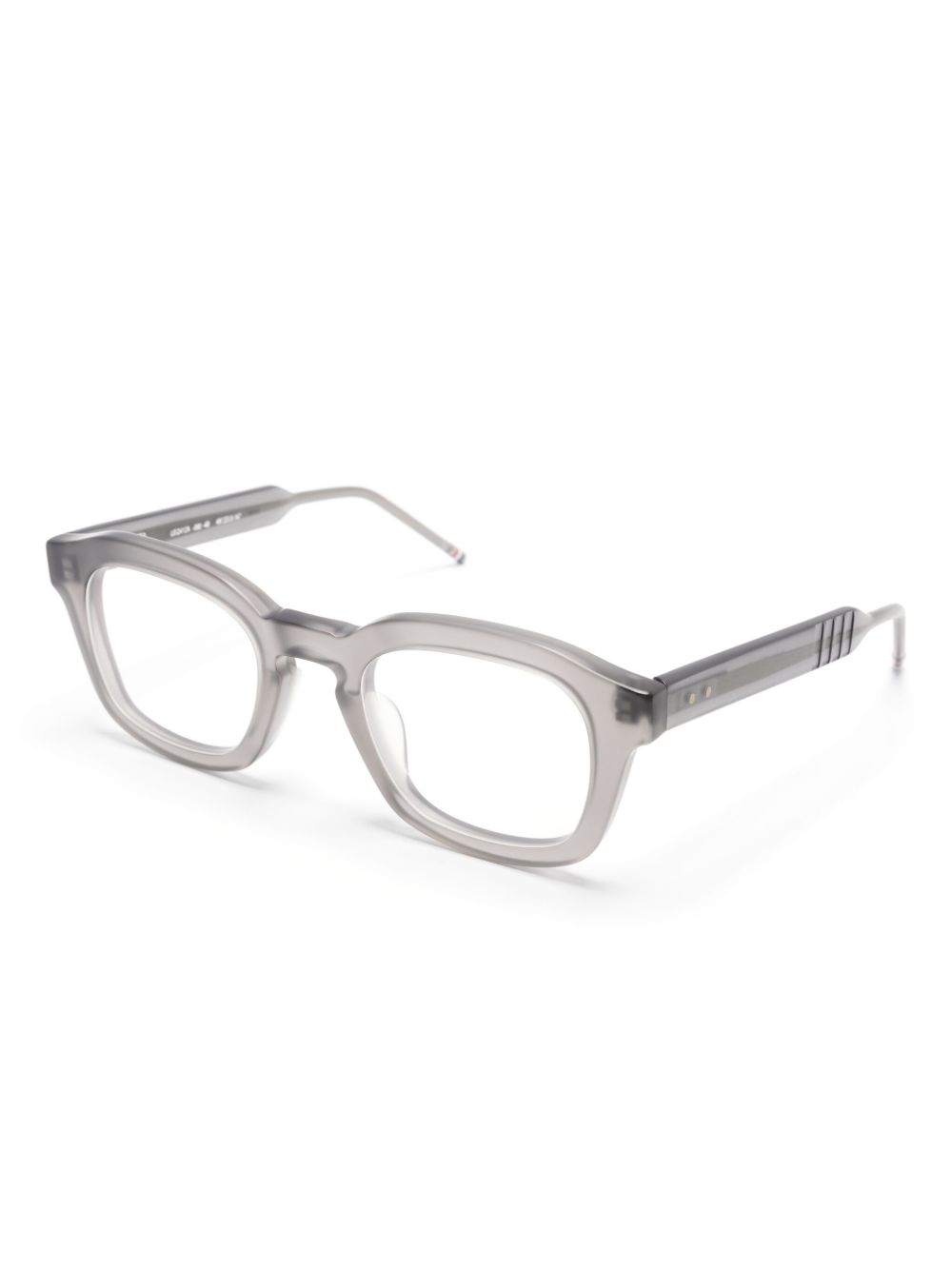 Thom Browne Eyewear Bril met vierkant montuur - Grijs