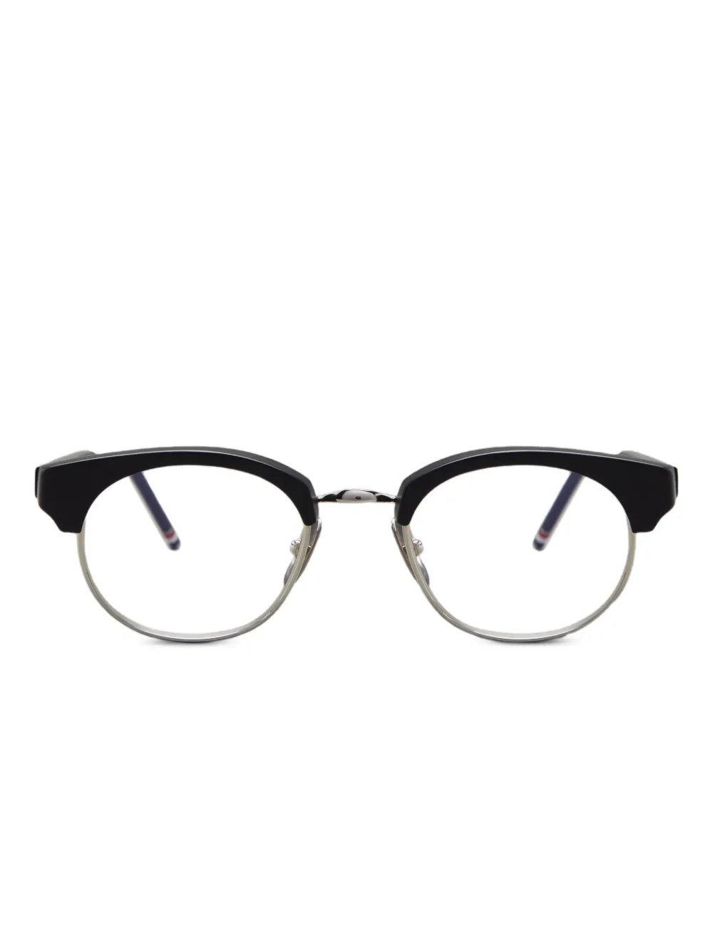 Thom Browne Eyewear oval-frame glasses | Black | Image 1