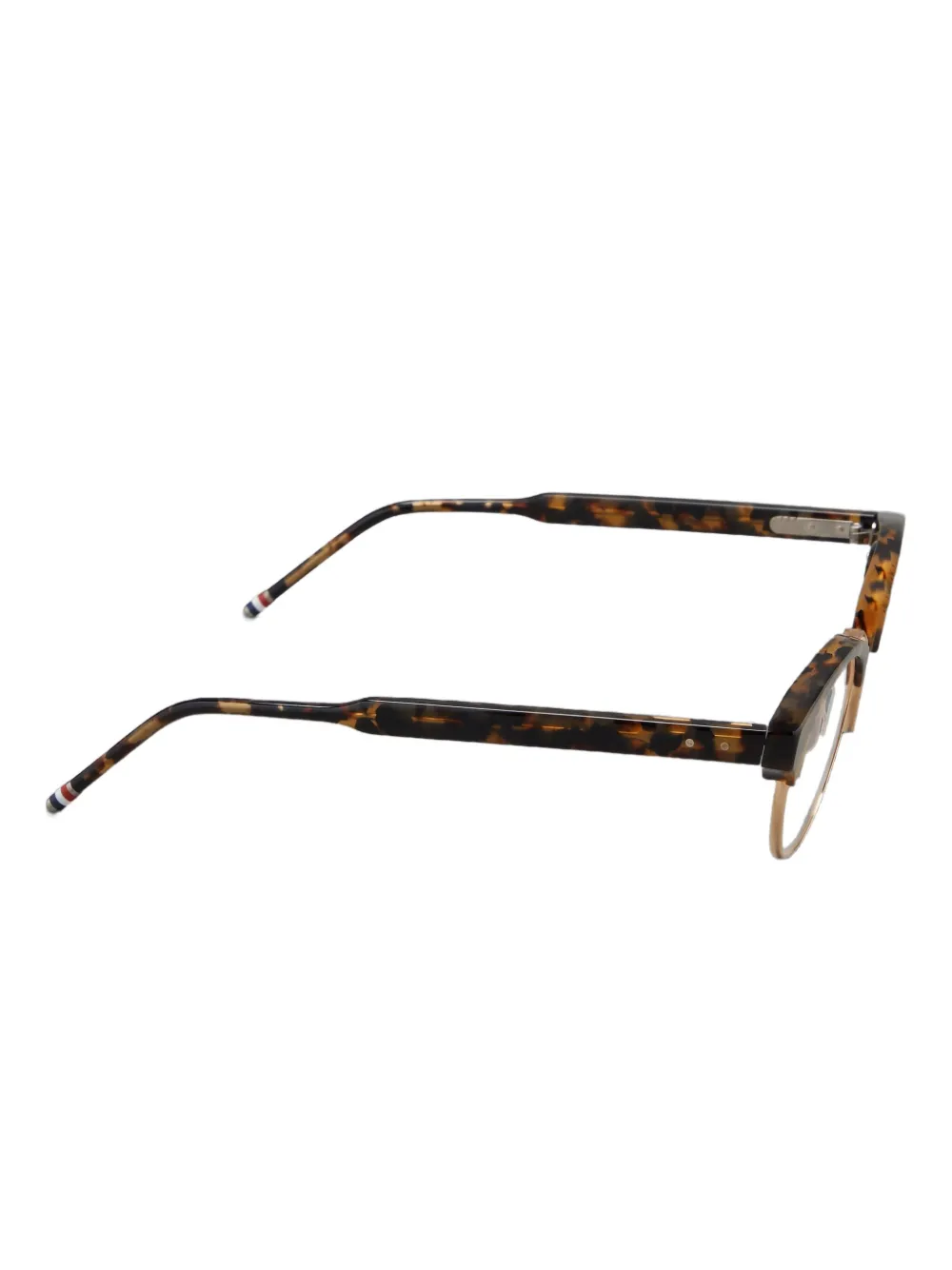 Thom Browne Tortoiseshell Round-frame Glasses In Brown