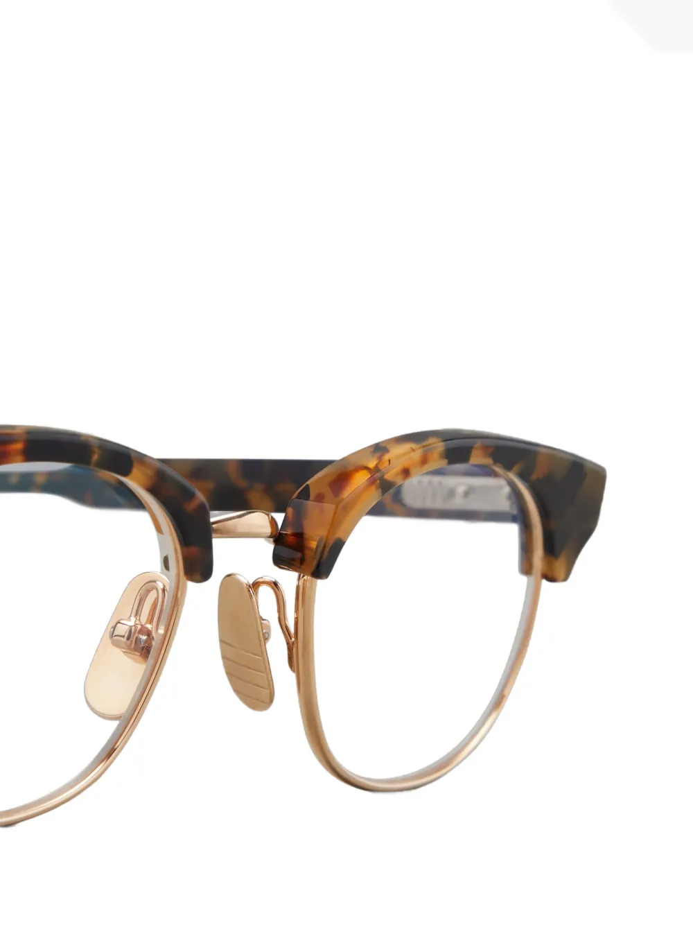 Thom Browne Tortoiseshell Round-frame Glasses In Brown