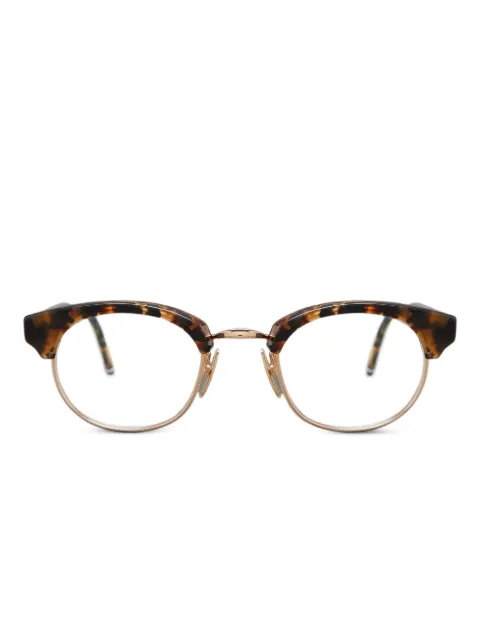 Thom Browne Eyewear tortoiseshell round-frame glasses