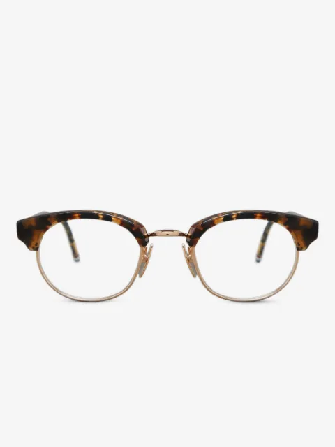 Thom Browne Eyewear tortoiseshell round-frame glasses