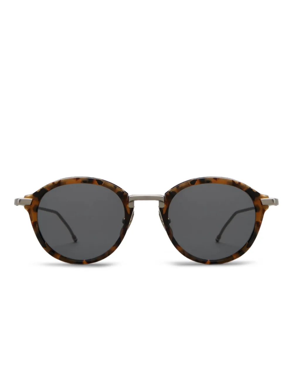 Thom Browne Eyewear tortoiseshell round sunglasses | Brown | Image 1