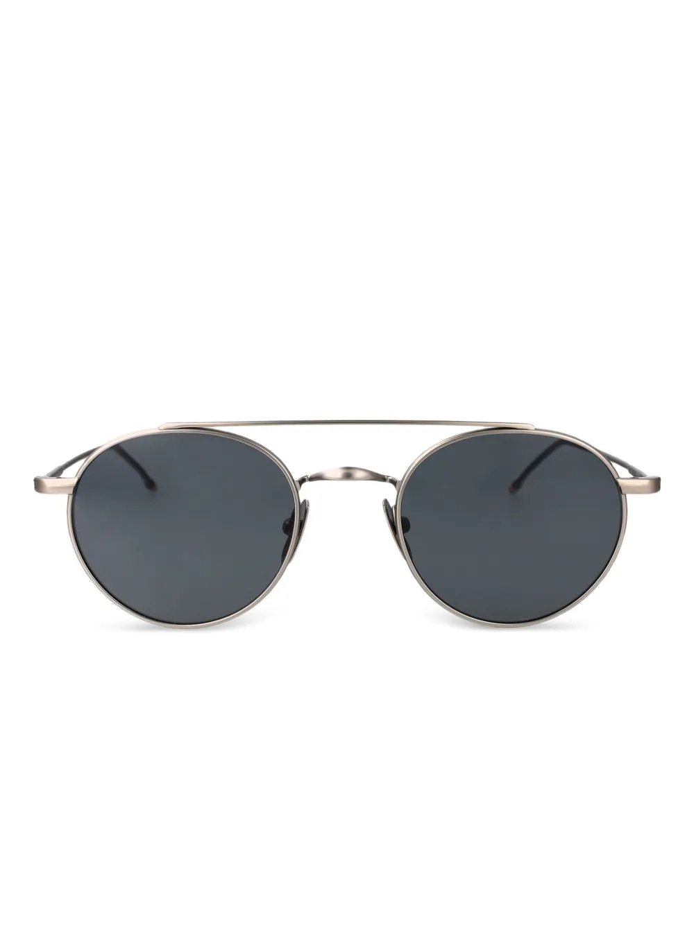 Thom Browne Eyewear titanium round sunglasses | Grey | Image 1