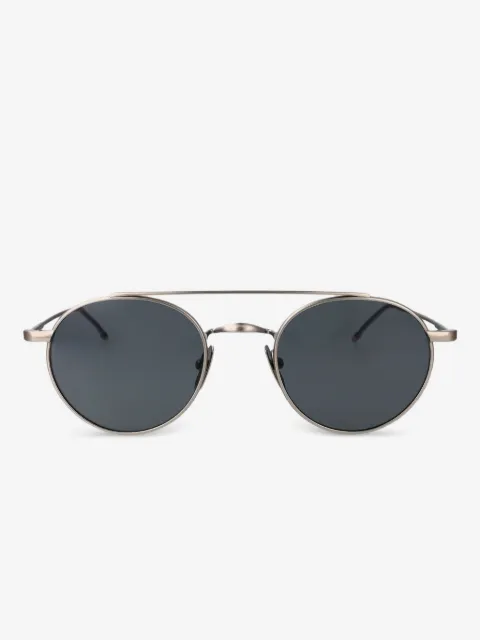 Thom Browne Eyewear Runde Sonnenbrille aus Titan